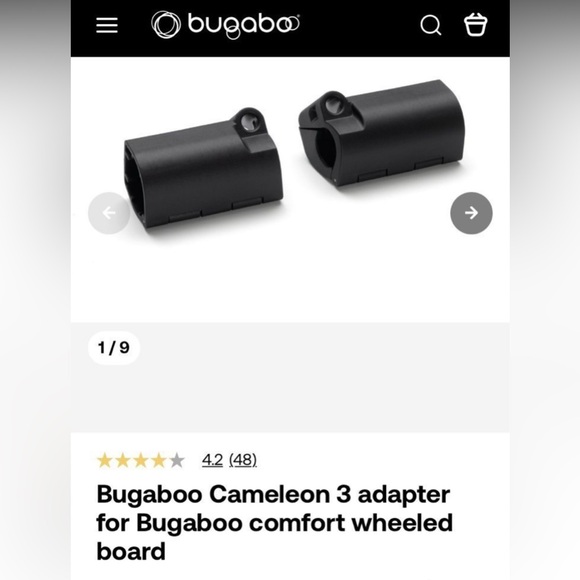 Bugaboo Chameleon adapter for comfort board item number 881591. NO BOARD! - Picture 2 of 4